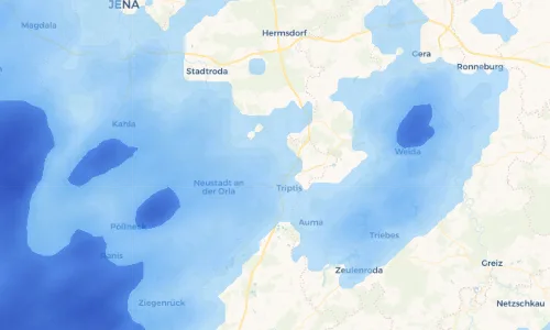 Regenradar Vorschaubild - Aktuelle Niederschläge in Hasla und Umgebung