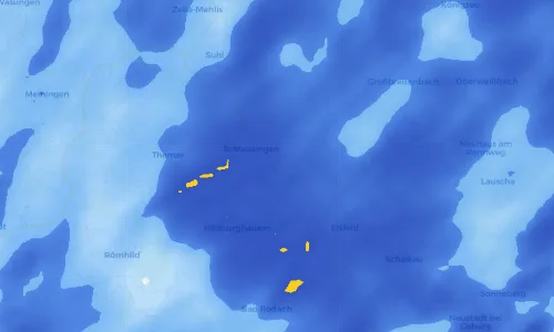 Regenradar Vorschaubild - Aktuelle Niederschläge in Heckengereuth und Umgebung