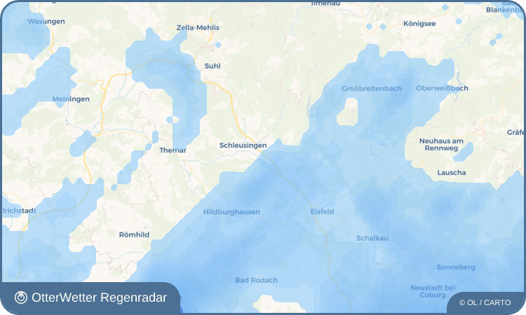 OtterWetter Regenradar-Widget Heckengereuth