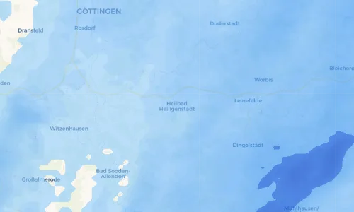 Regenradar Vorschaubild - Aktuelle Niederschläge in Heilbad Heiligenstadt und Umgebung