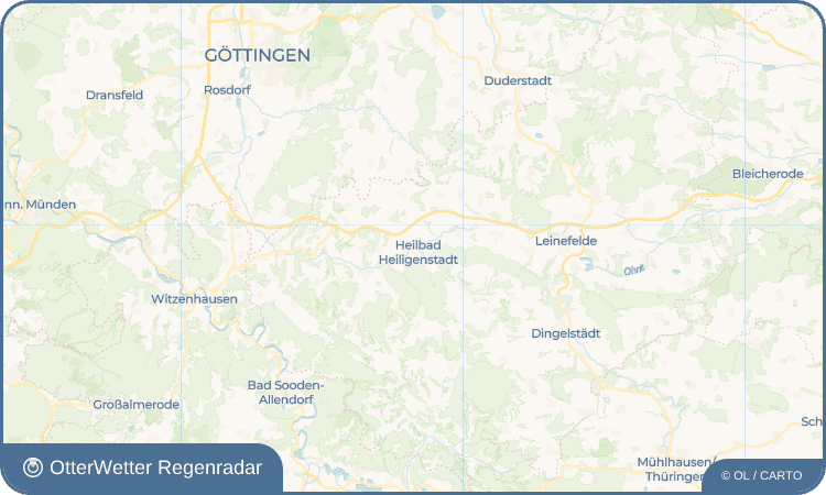 OtterWetter Regenradar-Widget Heilbad Heiligenstadt