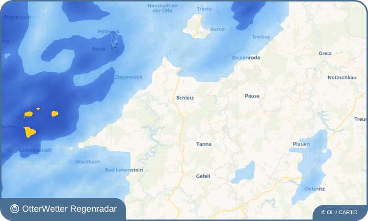OtterWetter Regenradar-Widget Heinrichsruh