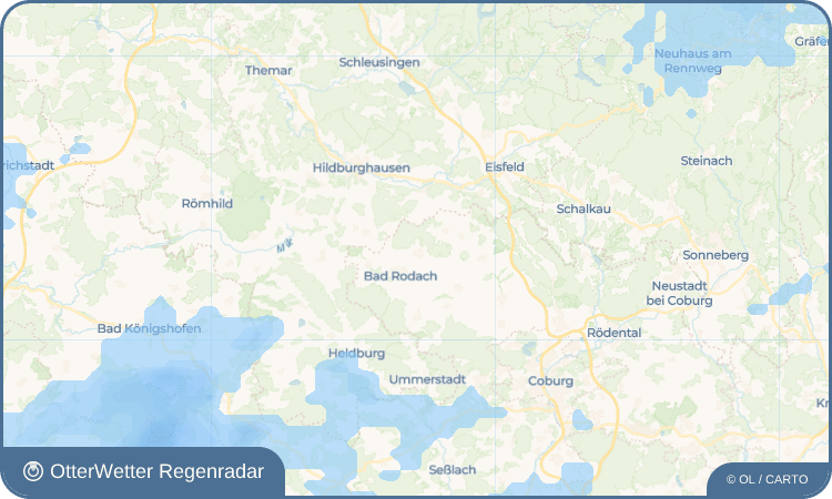 OtterWetter Regenradar-Widget Heldritt