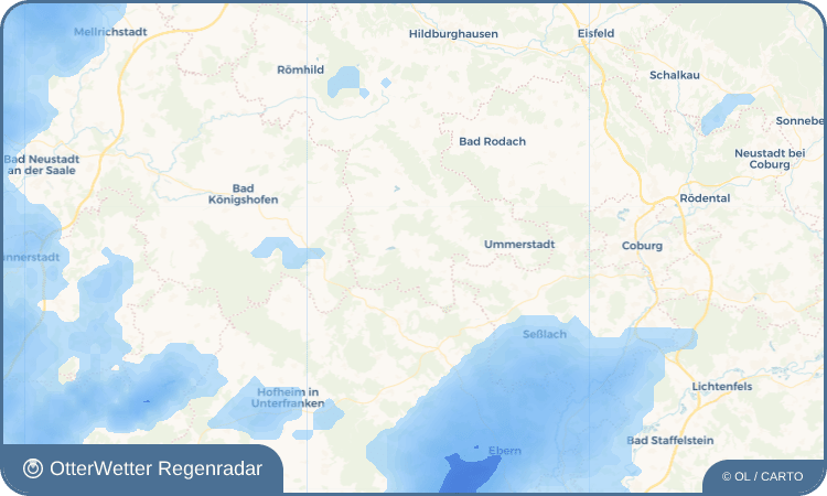 OtterWetter Regenradar-Widget Hellingen