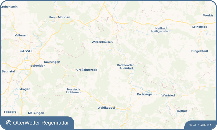 OtterWetter Regenradar-Widget Hilgershausen