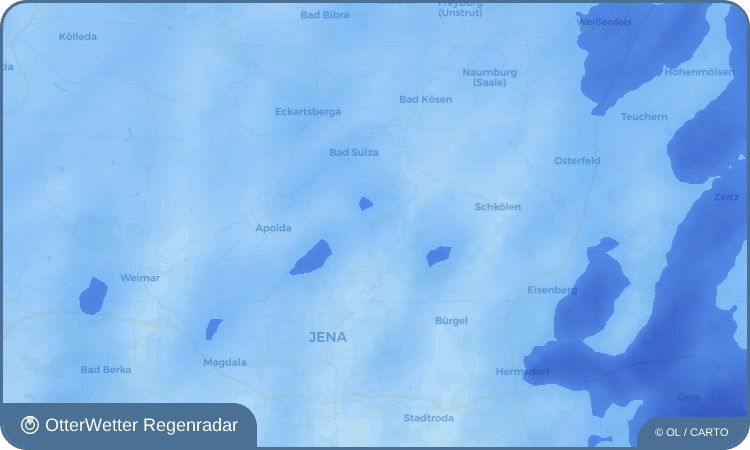 Wetter-Widget-Vorschau mit Vorhersagedaten für Hirschroda