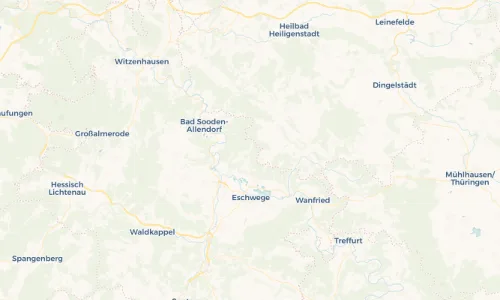 Regenradar-Vorschau: aktuelle Niederschläge in Hitzelrode und Umgebung
