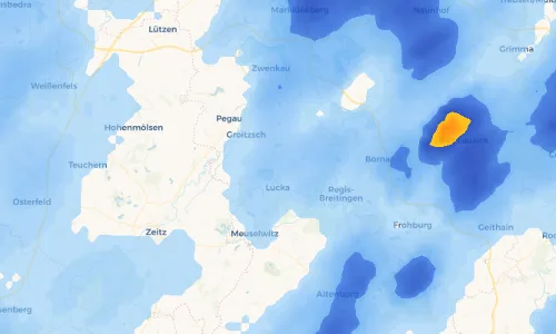 Regenradar Vorschaubild - Aktuelle Niederschläge in Hohendorf und Umgebung