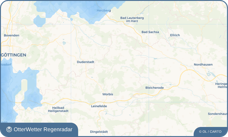 Widget-Vorschau für Holungen Wetter-Widget-Vorschau mit Vorhersagedaten für Holungen