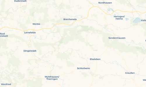 Regenradar-Vorschau: aktuelle Niederschläge in Holzthaleben und Umgebung