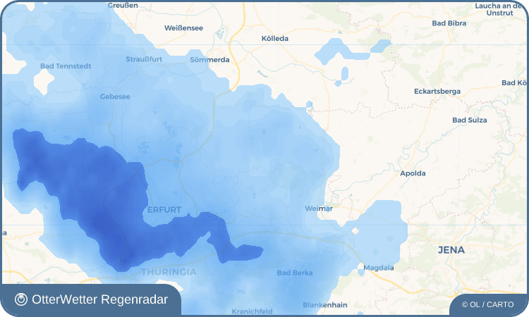 OtterWetter Regenradar-Widget Hottelstedt