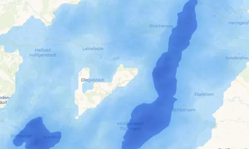 Regenradar Vorschaubild - Aktuelle Niederschläge in Hüpstedt und Umgebung