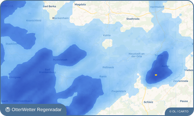 OtterWetter Regenradar-Widget Hütten