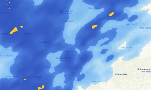 Regenradar Vorschaubild - Aktuelle Niederschläge in Hüttengrund und Umgebung