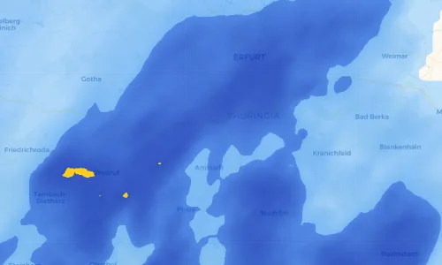 Regenradar Vorschaubild - Aktuelle Niederschläge in Ichtershausen und Umgebung
