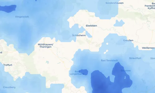 Regenradar Vorschaubild - Aktuelle Niederschläge in Issersheilingen und Umgebung