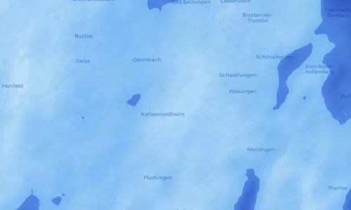 Regenradar Vorschaubild - Aktuelle Niederschläge in Kaltenlengsfeld und Umgebung
