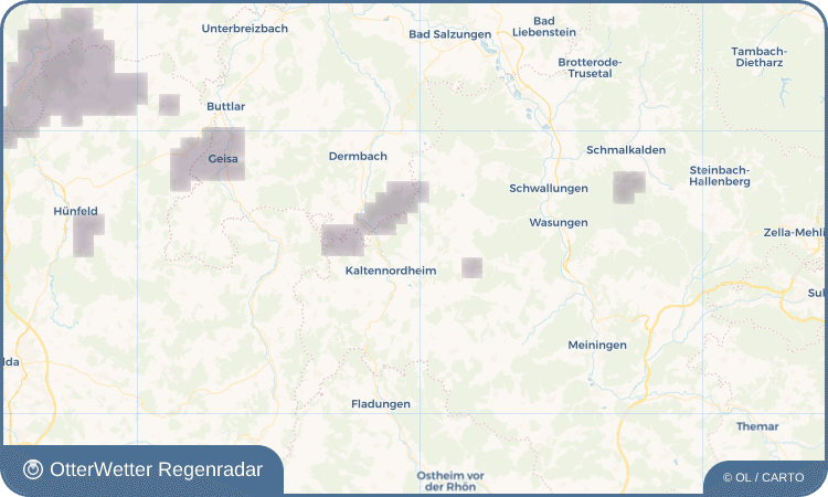 OtterWetter Regenradar-Widget Kaltenlengsfeld