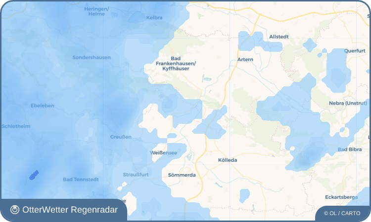 Widget-Vorschau für Kannawurf Wetter-Widget-Vorschau mit Vorhersagedaten für Kannawurf