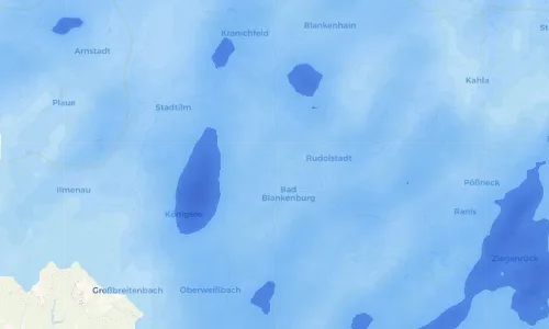 Regenradar Vorschaubild - Aktuelle Niederschläge in Keilhau und Umgebung