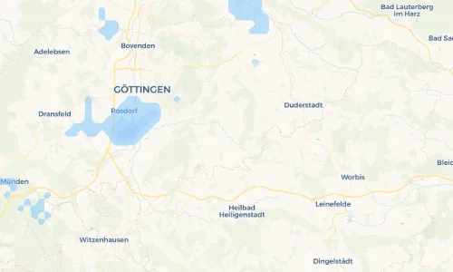 Regenradar Vorschaubild - Aktuelle Niederschläge in Kerstlingerode und Umgebung