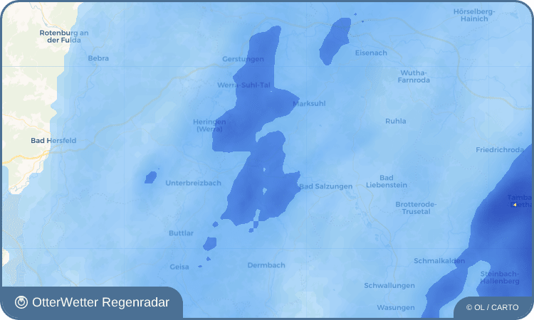 OtterWetter Regenradar-Widget Kieselbach