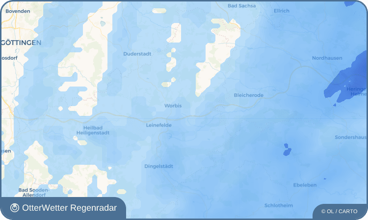 Wetter-Widget-Vorschau mit Vorhersagedaten für Kirchworbis