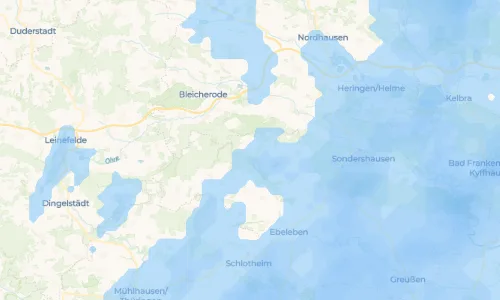 Regenradar-Vorschau: aktuelle Niederschläge in Kleinberndten und Umgebung