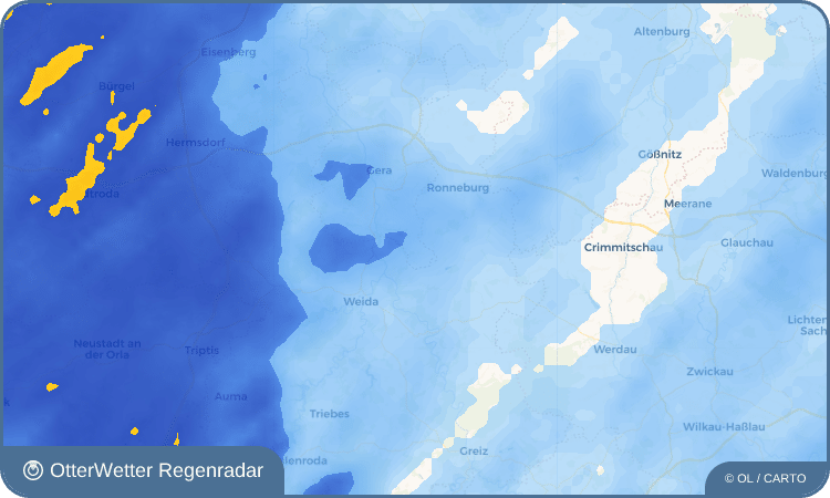 OtterWetter Regenradar-Widget Kleinfalke