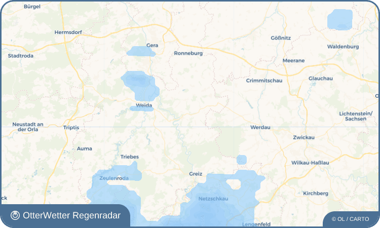 OtterWetter Regenradar-Widget Kleinkundorf