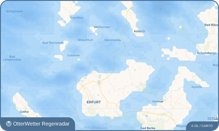 OtterWetter Regenradar-Widget Kleinrudestedt