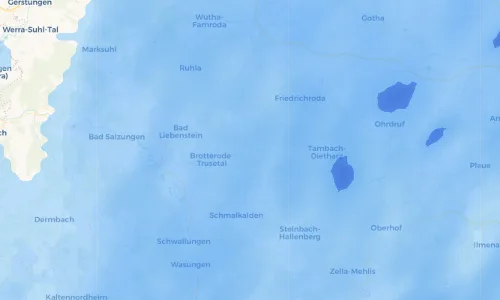 Regenradar Vorschaubild - Aktuelle Niederschläge in Kleinschmalkalden und Umgebung