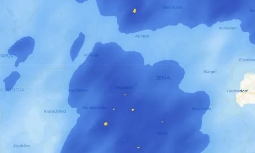 Regenradar Vorschaubild - Aktuelle Niederschläge in Kleinschwabhausen und Umgebung