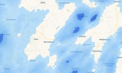 Regenradar Vorschaubild - Aktuelle Niederschläge in Kleinstechau und Umgebung