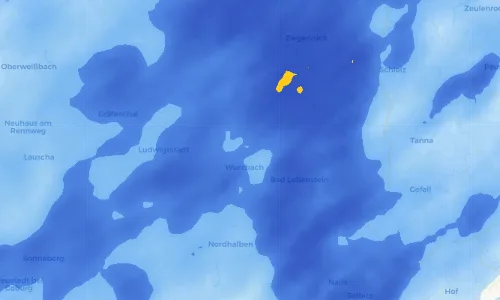 Regenradar Vorschaubild - Aktuelle Niederschläge in Klettigshammer und Umgebung