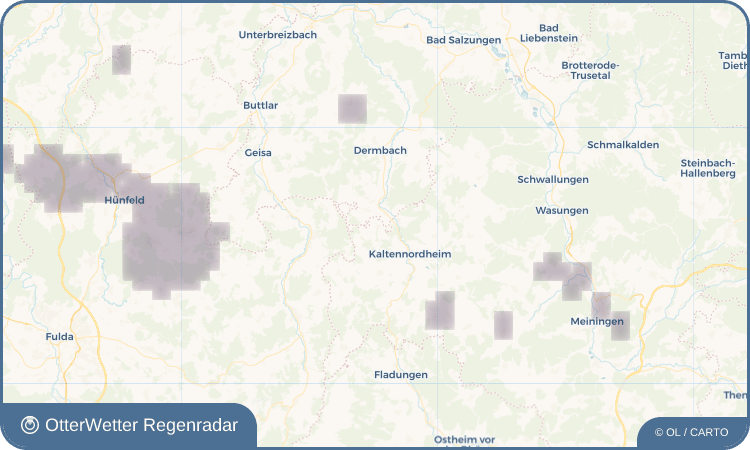 Widget-Vorschau für Klings Wetter-Widget-Vorschau mit Vorhersagedaten für Klings