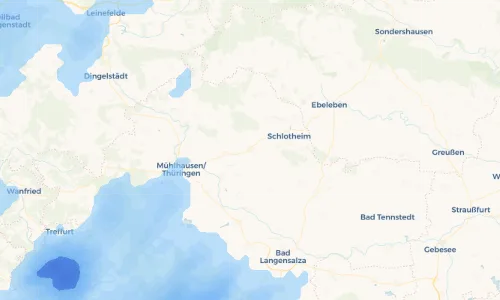 Regenradar Vorschaubild - Aktuelle Niederschläge in Körner und Umgebung