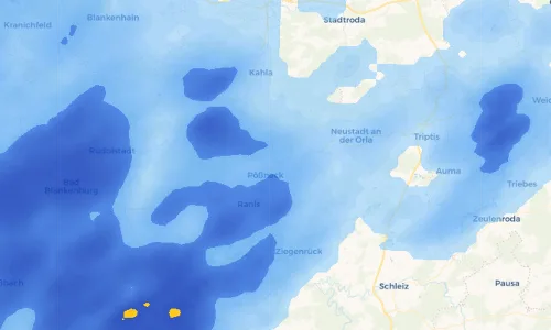 Regenradar Vorschaubild - Aktuelle Niederschläge in Köstitz und Umgebung