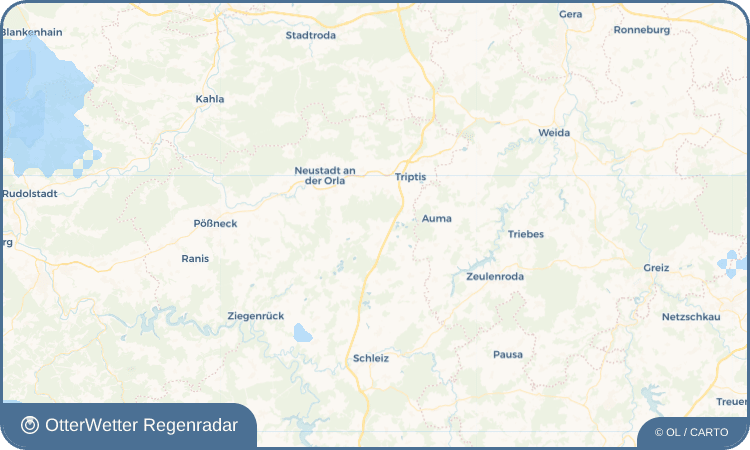 OtterWetter Regenradar-Widget Köthnitz