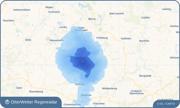 Widget-Vorschau für Kraschwitz Wetter-Widget-Vorschau mit Vorhersagedaten für Kraschwitz