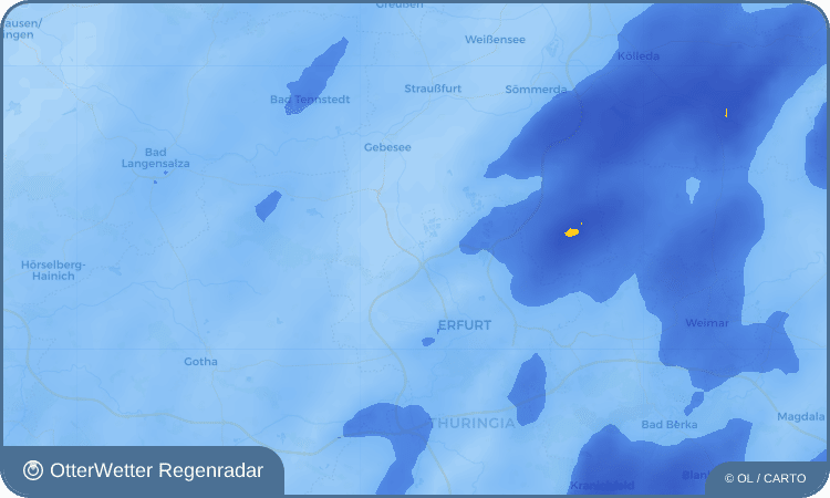 Wetter-Widget-Vorschau mit Vorhersagedaten für Kühnhausen