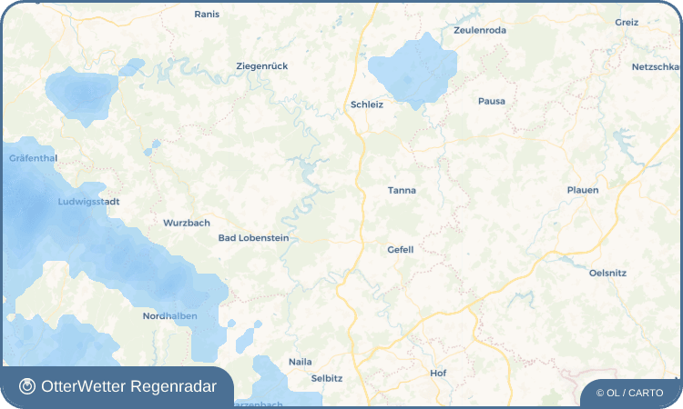OtterWetter Regenradar-Widget Künsdorf