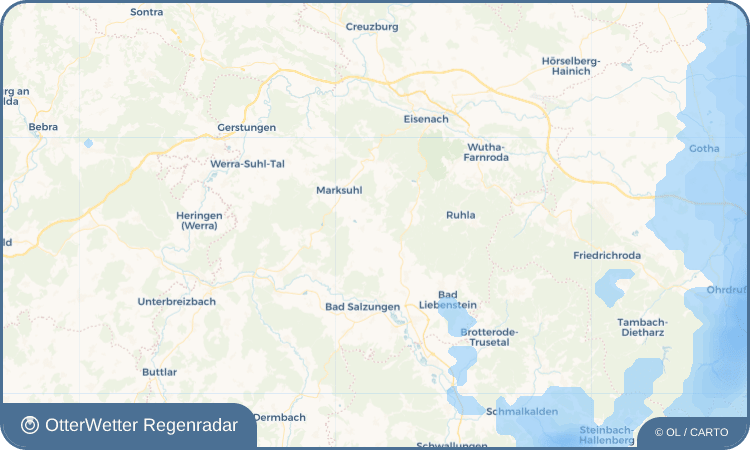 OtterWetter Regenradar-Widget Kupfersuhl