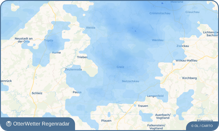 OtterWetter Regenradar-Widget Kurtschau