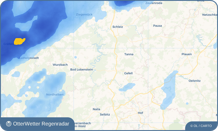 Widget-Vorschau für Langgrün Wetter-Widget-Vorschau mit Vorhersagedaten für Langgrün