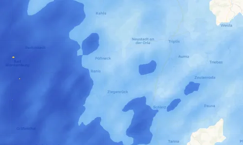 Regenradar Vorschaubild - Aktuelle Niederschläge in Laskau und Umgebung