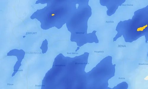 Regenradar Vorschaubild - Aktuelle Niederschläge in Legefeld und Umgebung
