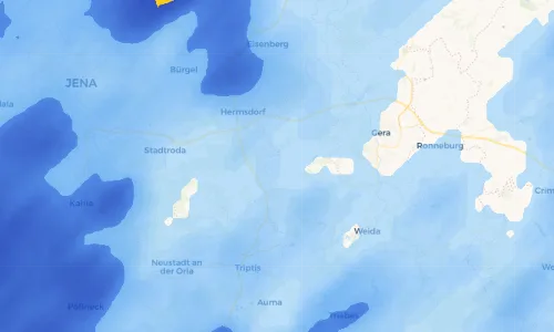 Regenradar Vorschaubild - Aktuelle Niederschläge in Lindenkreuz und Umgebung