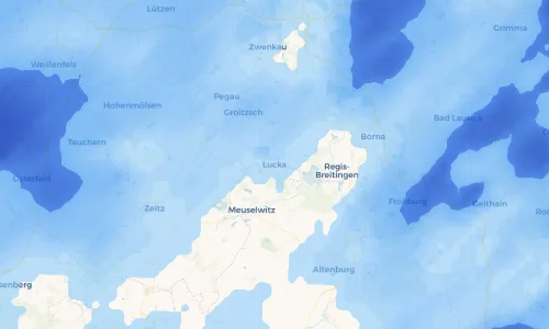 Regenradar Vorschaubild - Aktuelle Niederschläge in Lucka und Umgebung