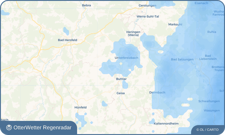 OtterWetter Regenradar-Widget Mansbach